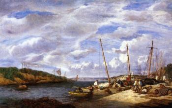 尤金 佈丹 Douarnenez, Fishing Boats at Dockside